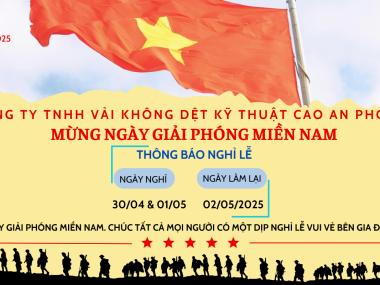 Thông báo nghỉ lễ giải phóng miền nam 30.4