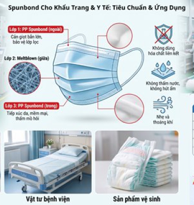 Vải không dệt y tế, khẩu trang